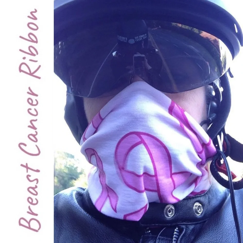 Breast Cancer Awareness Pink Ribbon Gaiter Neckerchief Face Mask